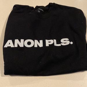 Limited Edition Deux Moi Anon Pls Crewneck Sz M